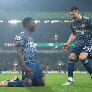 Saka and Xhaka Celebrate Arsenal's Triumph over Norwich City Saka and Xhaka Celebrate Arsenal's Triumph over Norwich City