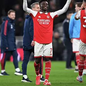 Saka's Celebration: Arsenal's Victory Over Tottenham in the Premier League (2022-23)