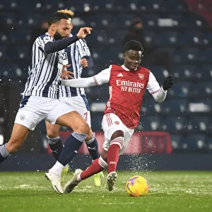 Saka's Game-Winning Goal: Arsenal's Triumph over West Bromwich Albion (2020-21)