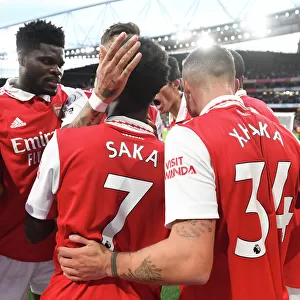 Saka's Stunner: Arsenal's Triumphant Three-Goal Blitz Against Liverpool (2022-23)