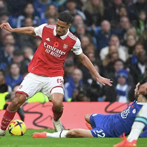Saliba in Action: Chelsea vs. Arsenal, Premier League 2022-23