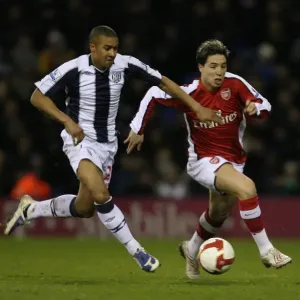 Sami Nasri (Arsenal) Gianni Zuiverloon (West Brom)