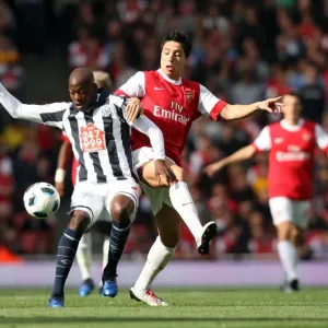 Samir Narsi (Arsenal) Youssouf Mulumbu (WBA). Arsenal 2: 3 West Bromwich Albion