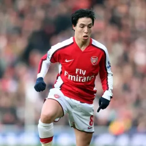 Samir Nasri in Action for Arsenal against West Ham United, Barclays Premier League, Emirates Stadium (31/01/09)