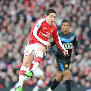 Samir Nasri (Arsenal). Arsenal 1: 3 Manchester United, Barclays Premier League Samir Nasri (Arsenal). Arsenal 1: 3 Manchester United, Barclays Premier League