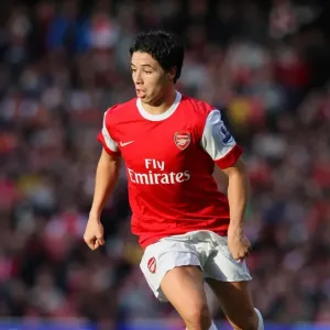 Samir Nasri (Arsenal). Arsenal 2: 1 Birmingham City. Barclays Premier League