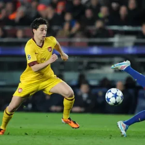Samir Nasri (Arsenal). Barcelona 3: 1 Arsenal. UEFA Champions League. Last 16, 2nd leg