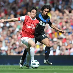 Samir Nasri (Arsenal) Fabio (Man United). Arsenal 1: 0 Manchester United