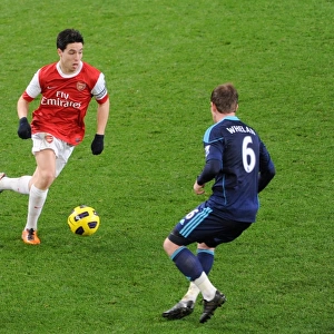 Samir Nasri (Arsenal) Glenn Whelan (Stoke). Arsenal 1: 0 Stoke City. Barclays Premier League
