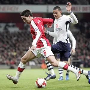 Samir Nasri (Arsenal) Jermaine Jenas (Tottenham) Samir Nasri (Arsenal) Jermaine Jenas (Tottenham)