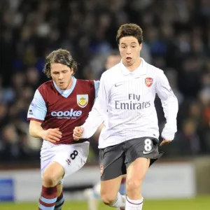 Samir Nasri (Arsenal) Joey Gudjonsson (Burnley). Burnley 1: 1 Arsenal, Barclays Premier League Samir Nasri (Arsenal) Joey Gudjonsson (Burnley). Burnley 1: 1 Arsenal, Barclays Premier League