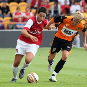 Samir Nasri (Arsenal) Jordan Parkes (Barnet) Print