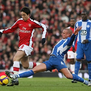 Samir Nasri (Arsenal) Lee Cattermole (Wigan)