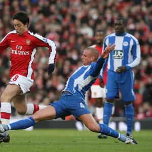 Samir Nasri (Arsenal) Lee Cattermole (Wigan)