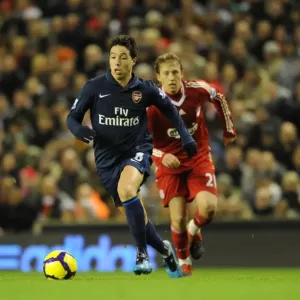 Samir Nasri (Arsenal) Lucas (Liverpool). Liverpool 1: 2 Arsenal, Barclays Premier League Samir Nasri (Arsenal) Lucas (Liverpool). Liverpool 1: 2 Arsenal, Barclays Premier League