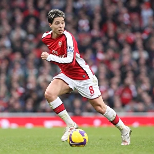 Samir Nasri: Arsenal Midfielder in Action at Emirates Stadium, 2009