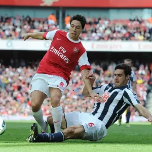 Samir Nasri (Arsenal) Pablo Ibanez (WBA). Arsenal 2: 3 West Bromwich Albion
