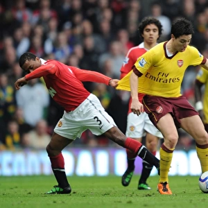Samir Nasri (Arsenal) Patrice Evra (Manchester United). Manchester United 2: 0 Arsenal