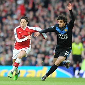 Samir Nasri (Arsenal) Rafael (Man United). Arsenal 1: 3 Manchester United