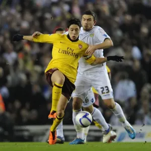 Samir Nasri (Arsenal) Robert Snodgrass (Leeds). Leeds United 1: 3 Arsenal