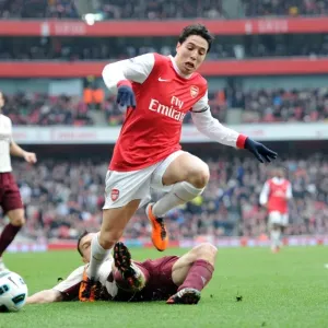 Samir Nasri (Arsenal) Steed Malbranque (Sunderland). Arsenal 0: 0 Sunderland
