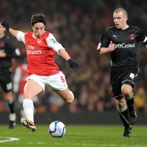 Samir Nasri (Arsenal) Stephen Dawson (Orient). Arsenal 5: 0 Leyton Orient