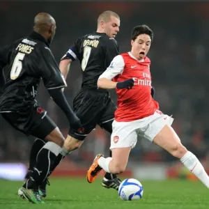 Samir Nasri (Arsenal) Terrell Forbes and Stephen Dawson (Orient). Arsenal 5