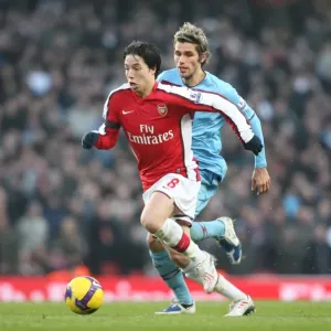 Samir Nasri (Arsenal) Valon Behrami (West Ham United)