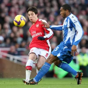 Samir Nasri (Arsenal) Wilson Palacios (Wigan) Samir Nasri (Arsenal) Wilson Palacios (Wigan)
