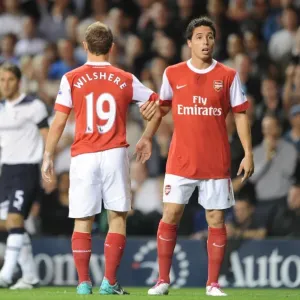 Samir Nasri and Jack Wilshere (Arsenal). Tottenham Hotspur 1: 4 Arsenal (aet) Samir Nasri and Jack Wilshere (Arsenal). Tottenham Hotspur 1: 4 Arsenal (aet)