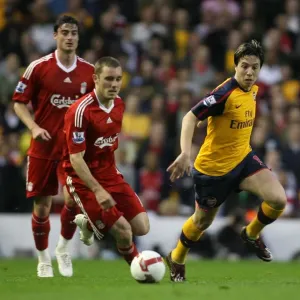 Samir Nasri (Liverpool) Fabio Aurelio (Liverpool)