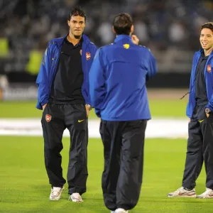 Samir Nasri, Marouane Chamakh and Sebastien Squillaci (Arsenal). Partizan Belgrade 1