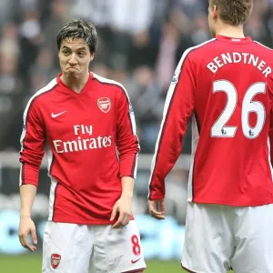 Samir Nasri and Nicklas Bendtner (Arsenal)