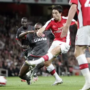 Samir Nasri scores Arsenals 1st goal under pressure
