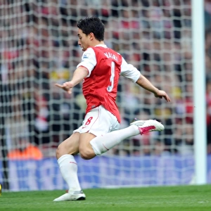 Samir Nasri Scores Arsenal's First Goal: Arsenal 2-3 Tottenham Hotspur, Barclays Premier League, Emirates Stadium (2010-11)