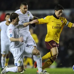 Samir Nasri Scores First Arsenal Goal Against Leeds United in FA Cup Win