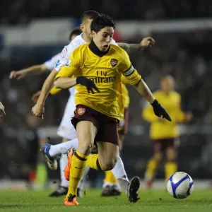 Samir Nasri Scores First Arsenal Goal Past Ben Parker in FA Cup Win Against Leeds United