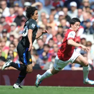 Samir Nasri vs. Fabio: Arsenal's Victory over Manchester United (1:0), Barclays Premier League, Emirates Stadium, 2011