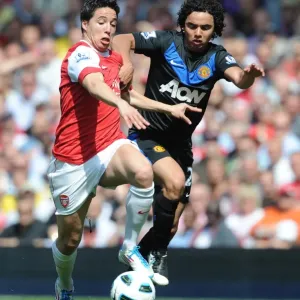 Samir Nasri vs. Fabio: Arsenal's Win Against Manchester United (1:0), Barclays Premier League, Emirates Stadium, 2011