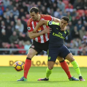 Sanchez vs. O'Shea: Intense Battle in Sunderland v Arsenal (2016-17)