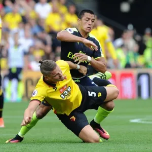 Sanchez vs. Prodl: A Premier League Battle at Vicarage Road Sanchez vs. Prodl: A Premier League Battle at Vicarage Road