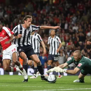 Sanchez Watt (Arsenal) Jonas Olsson and Dean Kiely (WBA) Sanchez Watt (Arsenal) Jonas Olsson and Dean Kiely (WBA)