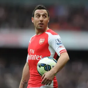 Santi Cazorla in Action: Arsenal vs. Liverpool, Premier League 2014-15