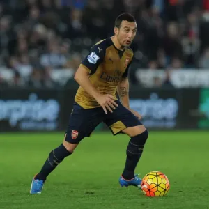 Santi Cazorla: In Action Against Swansea City, 2015-16 Premier League