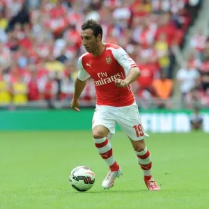 Santi Cazorla (Arsenal). Arsenal 3: 0 Manchester City. FA Community Shield. Wembley Stadium, 10 / 8 / 14 Santi Cazorla (Arsenal). Arsenal 3: 0 Manchester City. FA Community Shield. Wembley Stadium, 10 / 8 / 14