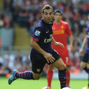 Santi Cazorla Print (Liverpool v Arsenal 2012-13) Santi Cazorla Print (Liverpool v Arsenal 2012-13)