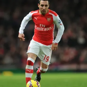 Santi Cazorla: Arsenal's Midfield Mastermind in Action Against Southampton (2014-15)