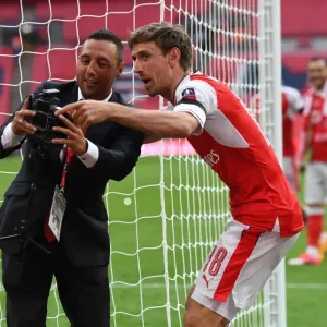 Santi Cazorla and Nacho Monreal (Arsenal) Santi Cazorla and Nacho Monreal (Arsenal)