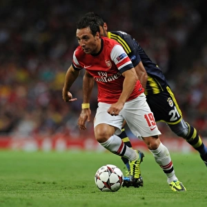 Santi Cazorla Outmaneuvers Selcuk Sahin in Arsenal's UEFA Champions League Clash
