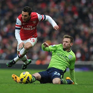 Santi Cazorla Outsmarts Andreas Weimann: Arsenal vs Aston Villa, Premier League 2012-13 - The Magical Moment